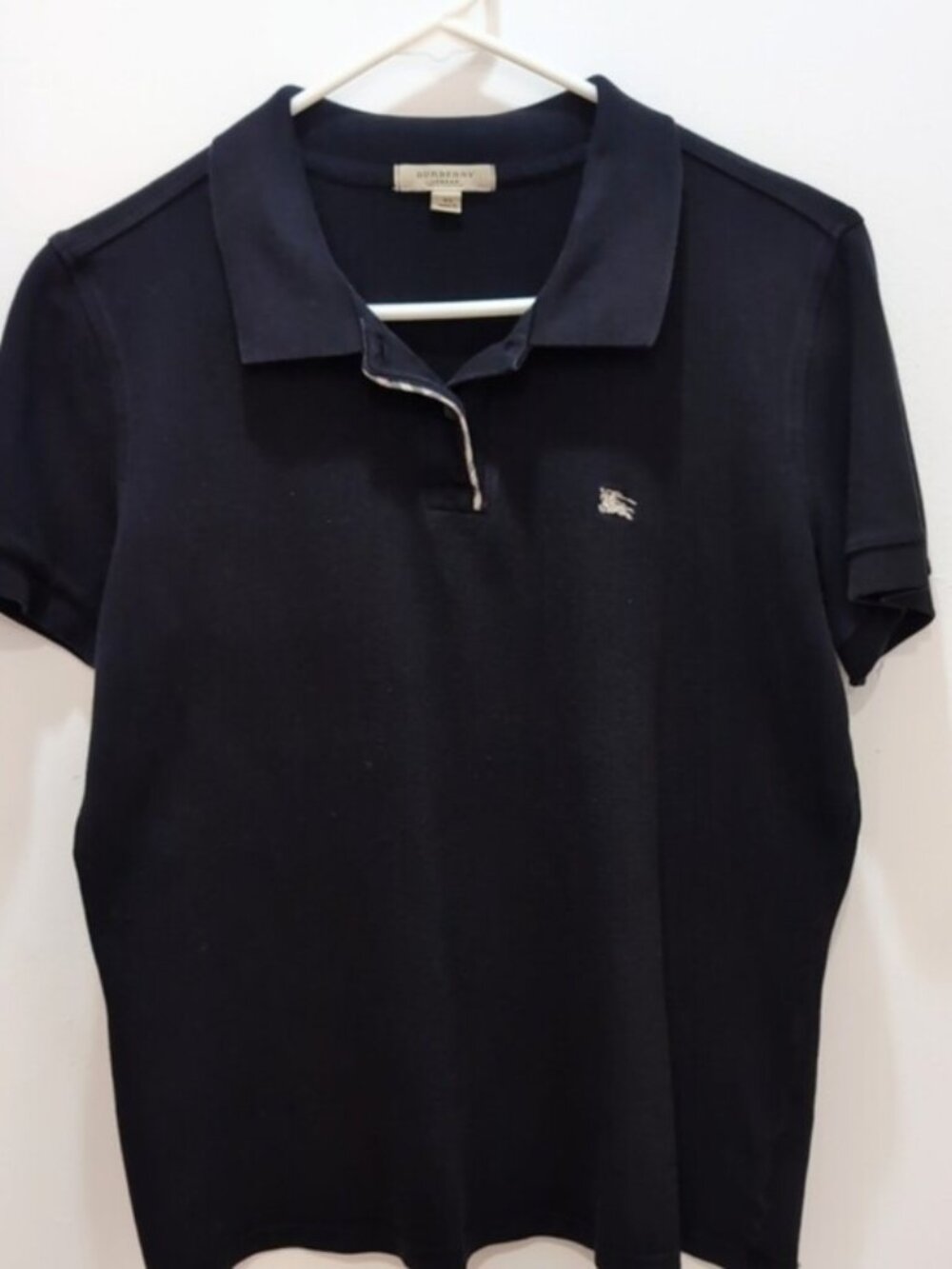 BURBERRY Woman's Black Polo Shirt XL